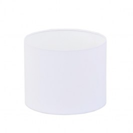 Biały abażur cylinder na lampę stołową POLLY 25cm